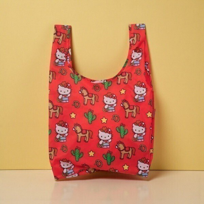 국내백화점 바쿠 에코백 BAGGU 스탠다드백 Hello Kitty Western 장바구니 쇼핑백 가방 보부상백 (BK파우치증정)