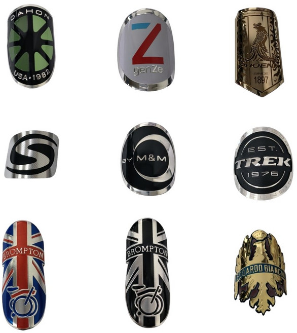 자전거 엠블럼 앰블럼 프레임 알로이 9종, 9번, 1개