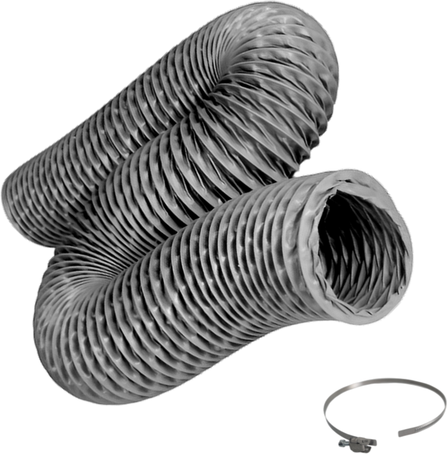 덕트몰 질긴 타포린 PVC 주름관 자바라 덕트호스+호스밴드1EA 5cm 6.5cm 7.5cm 10cm 12.5cm 15cm 20cm 25cm 30cm 천자바라 닥트자재, 1개