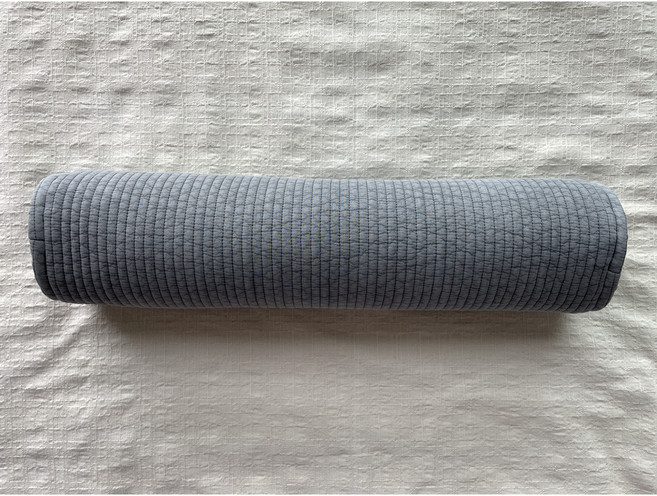 토라의집 경추 원형 목베개, 9cm(베이직), 그레이, 베개커버만(충전재없음), 1개