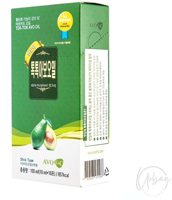 어반꿀샵 한입에 톡톡 아보오일 10포 식용유선물세트, 100ml, 10개