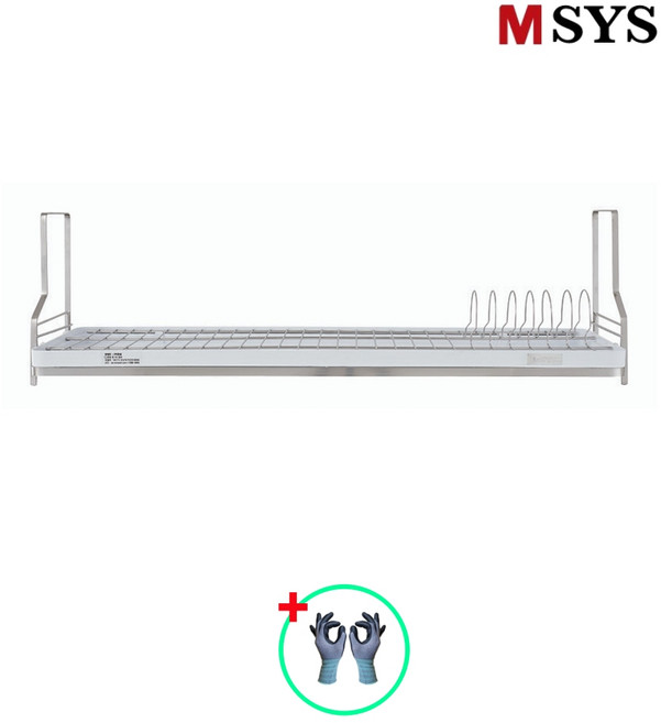 한샘 MSYS 엠시스 모던 식기건조대 900 물받이 씽크선반 부착식, 1개, 실버, 1단