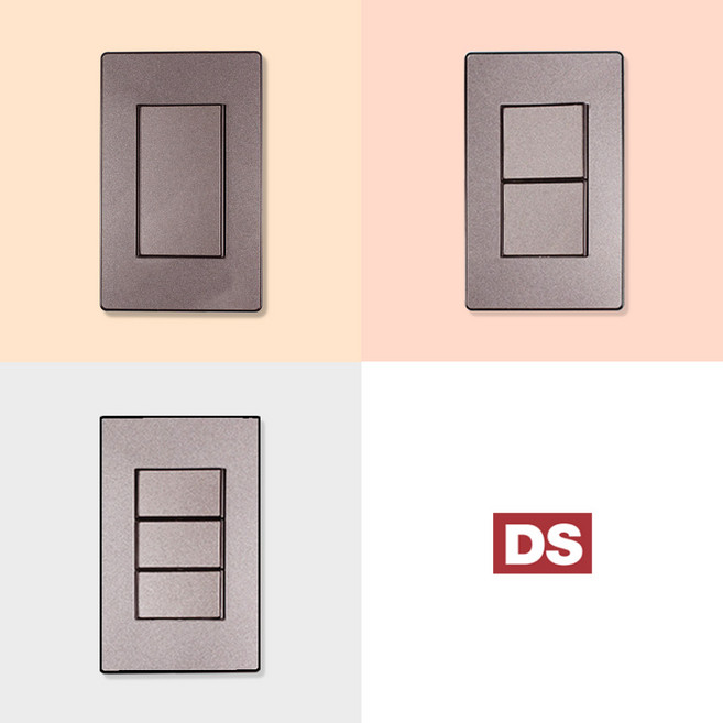 DS이엘씨 D4 블랙 로즈골드 고급 스위치 모음 콘센트 통신 CATV 전화 인터넷 커버 교체 디자인 인테리어 맹커버, 추가상품, 02_70S노출1구콘센트(나사타입), 1개