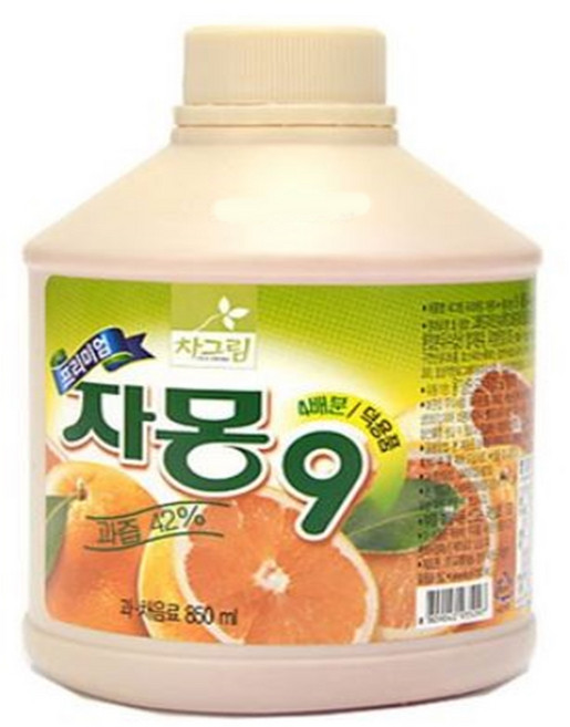 차그림 과일 원액 프리미엄 자몽 9 쥬스, 6개, 850ml