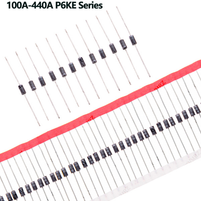 P6KE 시리즈 160A 180A TVS 다이오드 키트 산업용 및 회로 용 단방향 과도 전압 억제기 100A 150A, [08] 250A(10PCS)