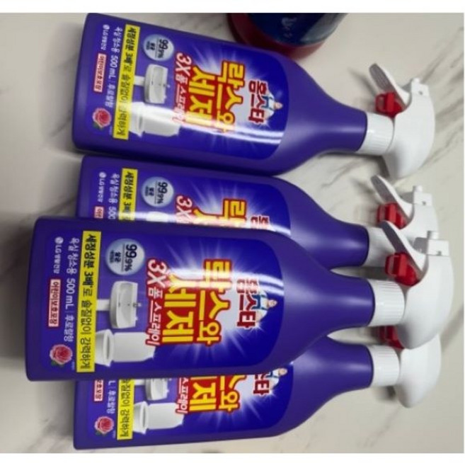 홈스타 락스와세제 3X 폼스프레이 후로랄향, 500ml, 24개