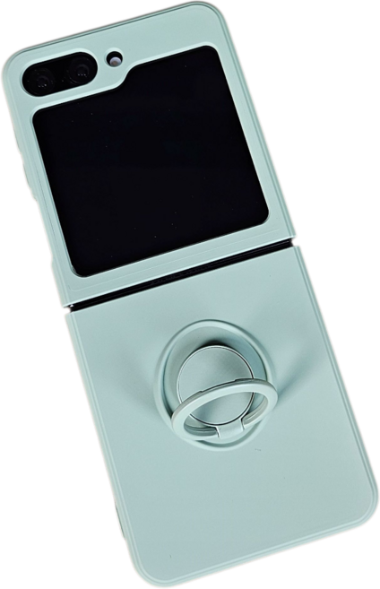 럭스폰 나만의 컬러조합 핑거링 브래킷 실리콘 플립 케이스