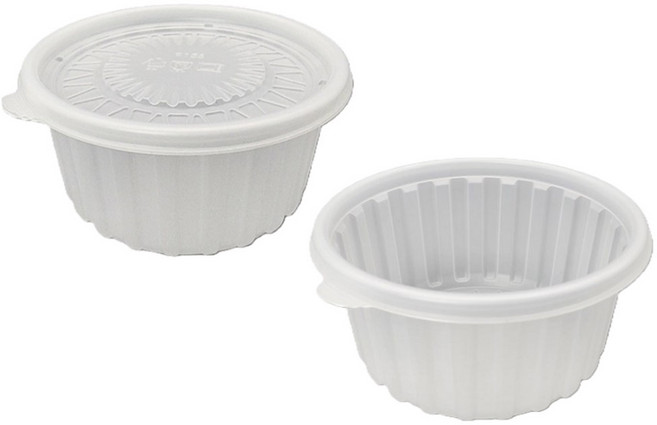 에스제이케미칼 158파이 삼계탕용기 중 반투명 200개 세트, 1세트