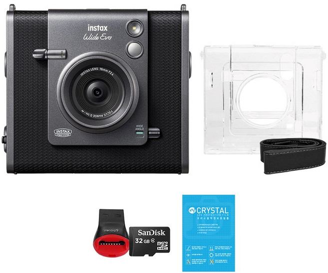 인스탁스 와이드 에보 즉석카메라+투명케이스+사은품, 1개