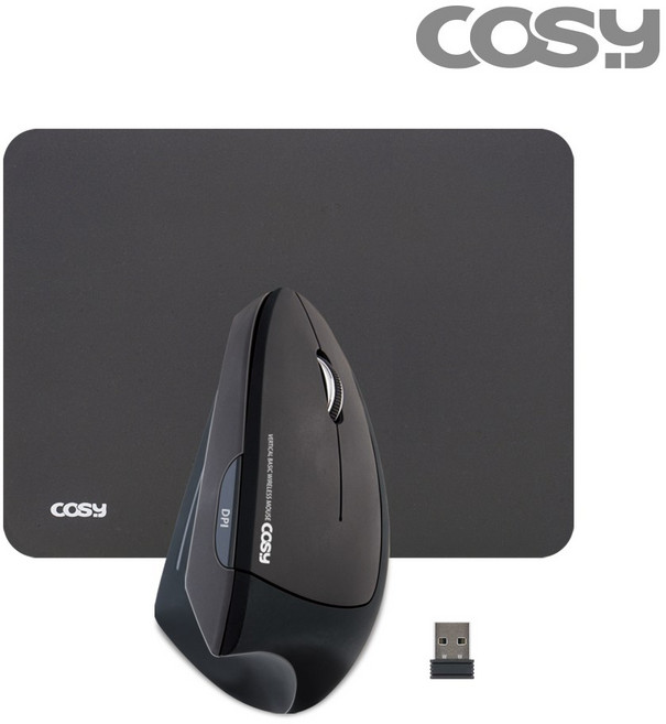 코시 M2130WLMP 버티컬 무선마우스 패드 세트