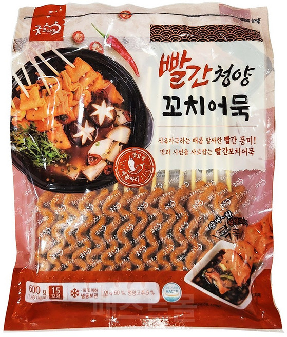 굿프랜즈 빨간청양 꼬치어묵, [굿프랜즈] 빨간청양꼬치어묵 600g, 600g, 1개