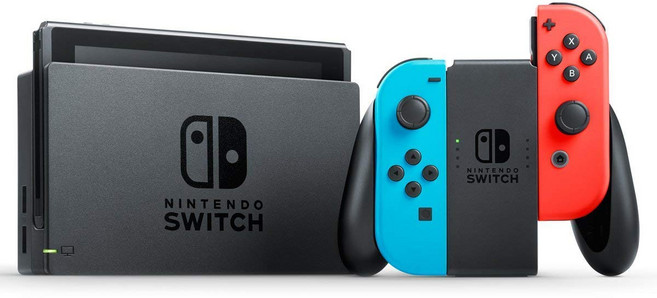 Nintendo Switch 네온 블루 네온 레드 HAC-S-KABAA (정비품)