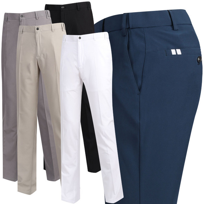 스타일도사 남성여름골프바지 흰색 골프슬랙스 골프웨어바지