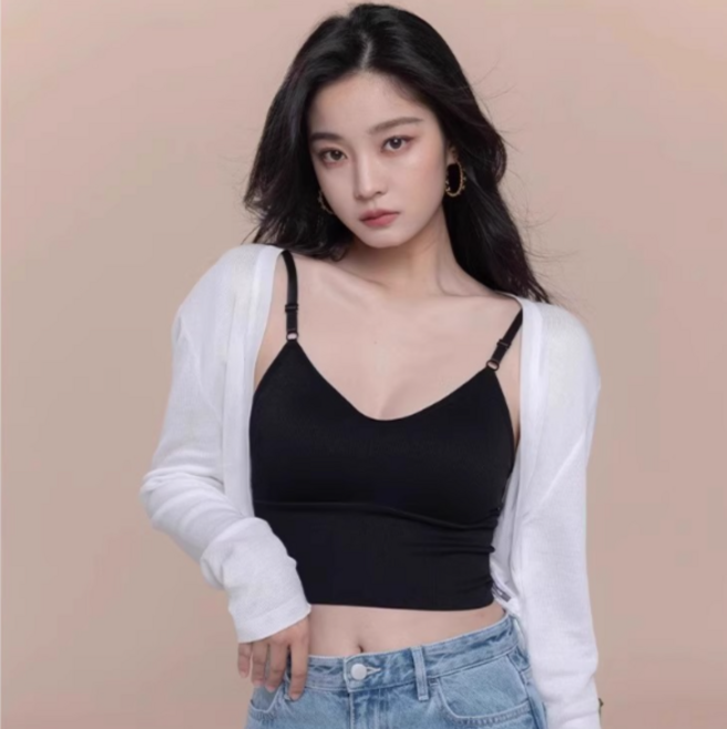 모윤 여성 봄/여름 볼레로 숏 가디건