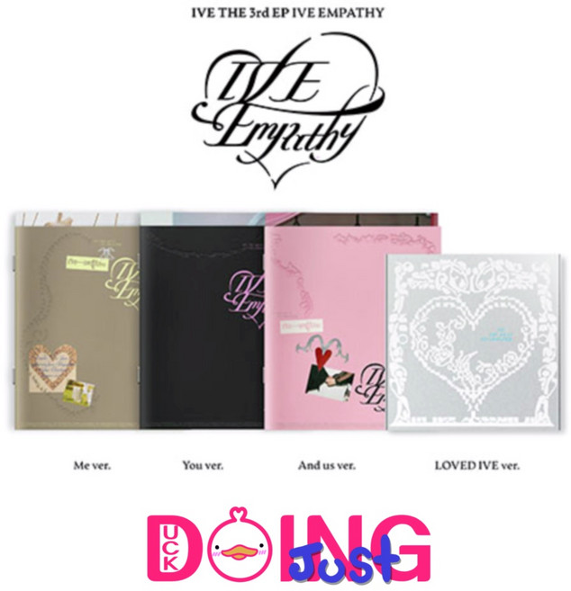 (프리오더 포함 초판) 아이브 앨범 THE 3rd EP EMPATHY 포토북, You ver(블랙)+두잉덕조공