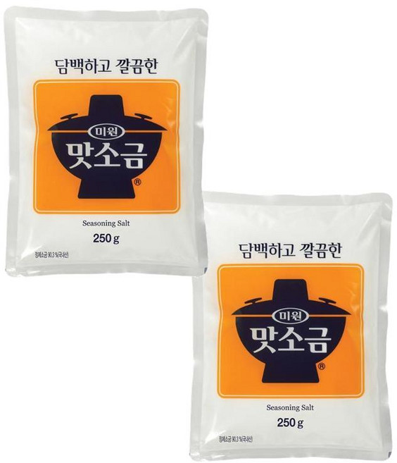 대상 미원 맛소금 청정원, 250g, 2개