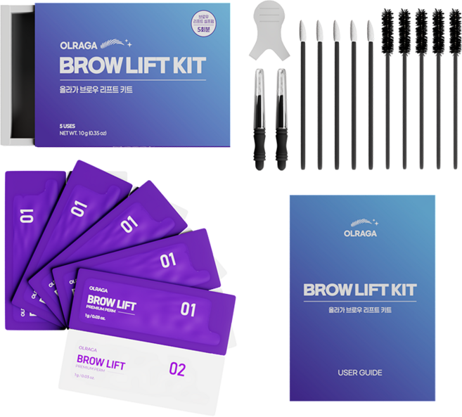 올라가 셀프 브로우리프트펌 키트 브로우펌 세트, 1개