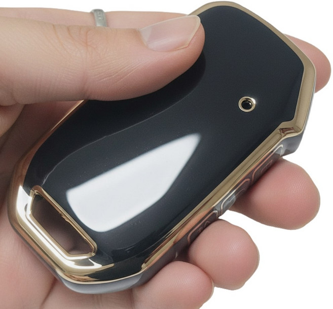 포스워백 K3 K5 K7 K7프리미어 K8 셀토스 스포티지 쏘렌토 니로 모하비 카니발 기아 키케이스, 4버튼, 블랙