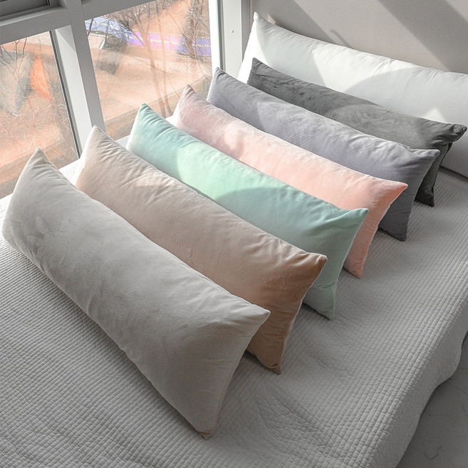 프리미엄 소프트 퍼 벨로아 극세사 사각 바디필로우, 민트