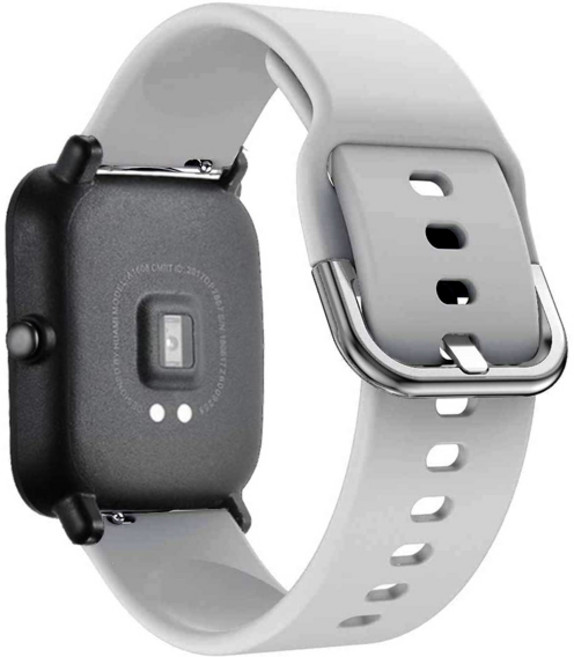 Amazfit GTS 2 3/4 미니 스트랩 20mm 22mm 워치 밴드 GTR 2 3/4 42mm 실리콘 팔찌 Amazfit 빕 밴드 액세서리, [16] Grey-c, [01] 20mm Watchband