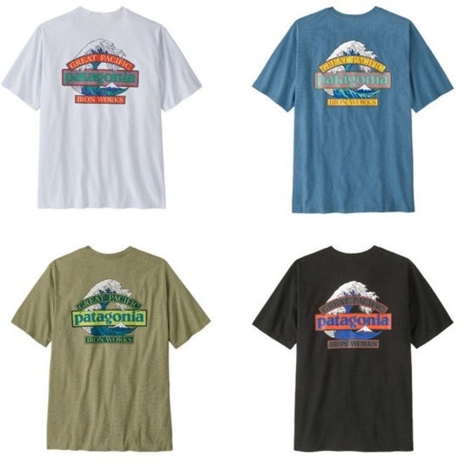[백화점출고] 파타고니아 [코리아] ( 37873R5 ) 2026년 SS 멘즈 그레이트 웨이브즈 리스판서빌리-티 아웃도어 등산 조깅 반팔티 맨투맨