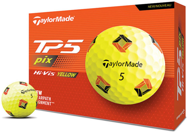 테일러메이드 TP5 PIX 3.0 골프볼, 1개, 12개입, 옐로우