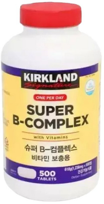 코스트코 슈퍼B 콤플렉스 1236mg x 500정 비타민B군 8종, 1세트