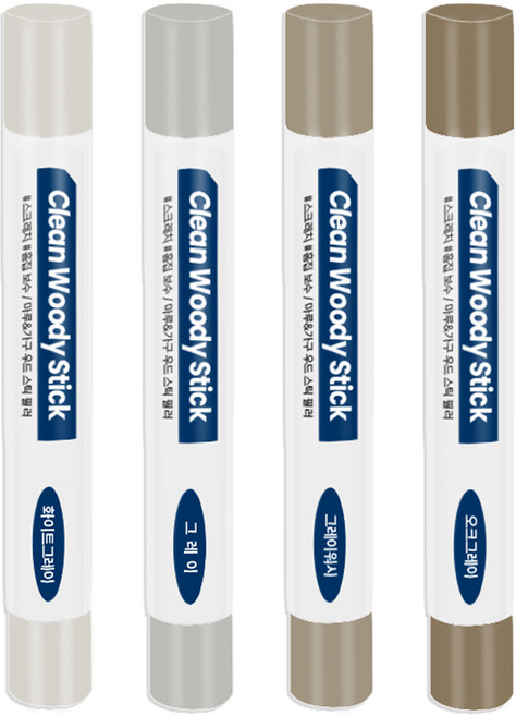 철물팩토리 우드필러 퍼티 흠집 마루바닥보수 메꿈제 4종, 1개, 화이트그레이+그레이+그레이워시+오크그레이