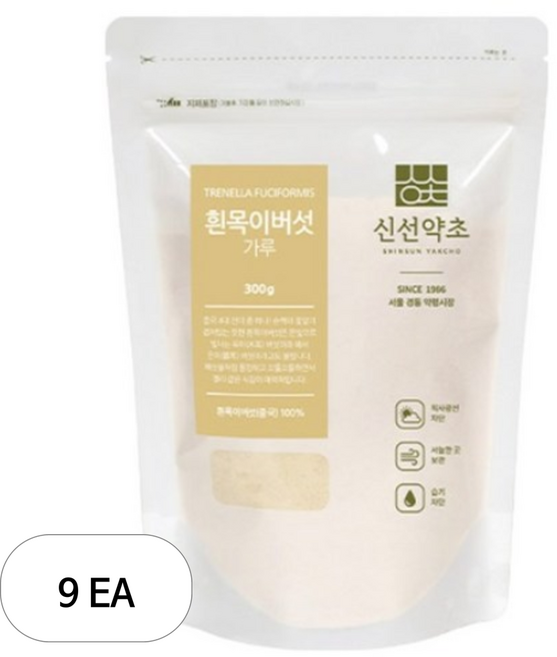 신선약초 흰목이 버섯 가루, 300g, 9개