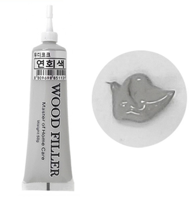 메꾸미 가구 마루바닥보수제 우드필러 연회색, 1개