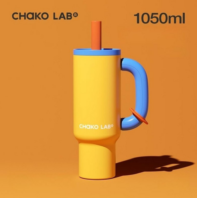 차코랩 바왕 텀블러, 옐로우, 1050ml, 1개