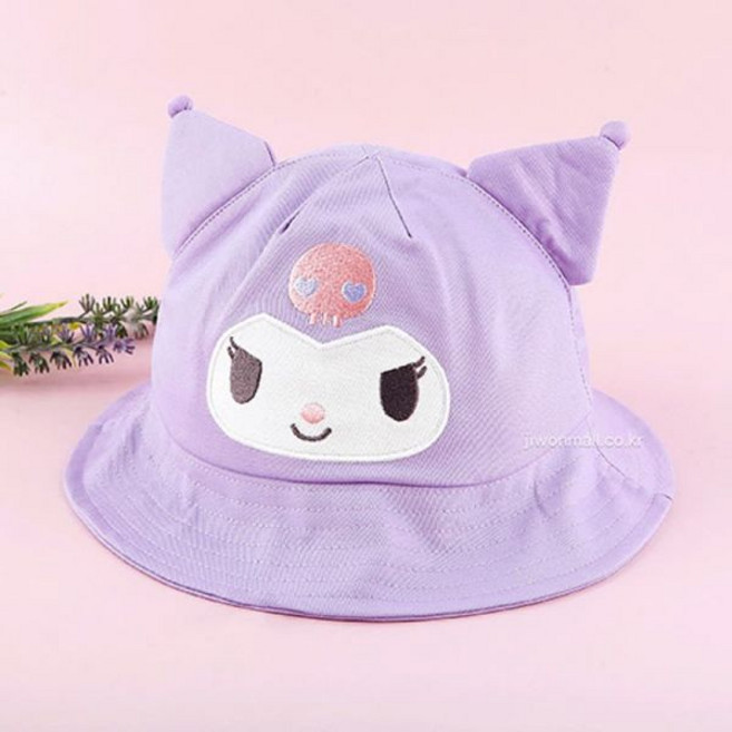 산리오 쿠로미 입체 버킷햇 벙거지 모자 D2-859689