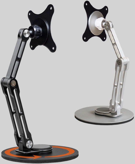 휴대용 모니터 VESA 거치대 스탠드 받침대 제우스랩 모니터 태블릿 아이패드 갤럭시탭 접이식 거치대, 블랙, ZM001