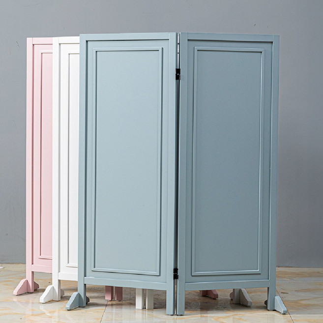 심플리스 웨인스 미니 2단 가벽 낮은 파티션 가림막 원목 이동식 접이식 인테리어, 스카이그레이 2Way