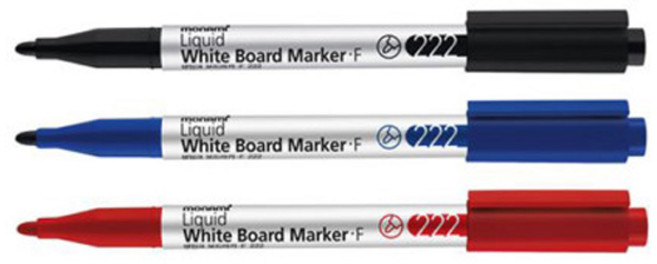 생잉크 보드마카 F222 12자루, 적색 x 12자루