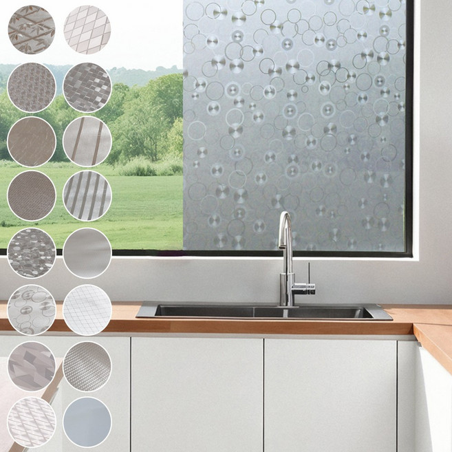 데코앤필름 현대 무점착 창문시트지 셀프인테리어 사생활보호, HSW-32113 비눗방울