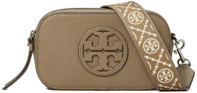 토리 버치 밀러 엠보스드 로고 레더 크로스 백