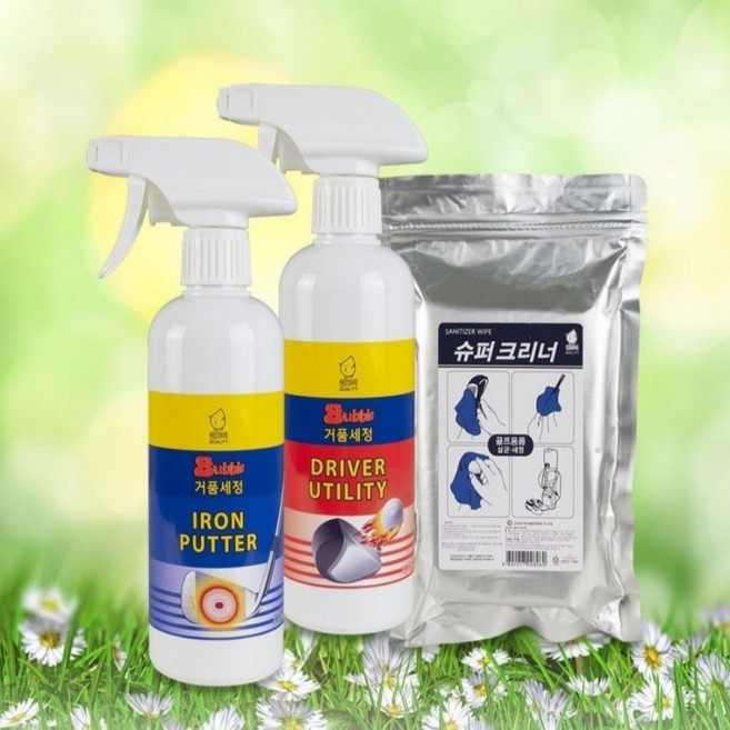 골프용품 세정 살균 세척 보스톤백 골프백 클리너 살균티슈, 1개, 우드.유틸리티-버블(거품)세정제-400ml