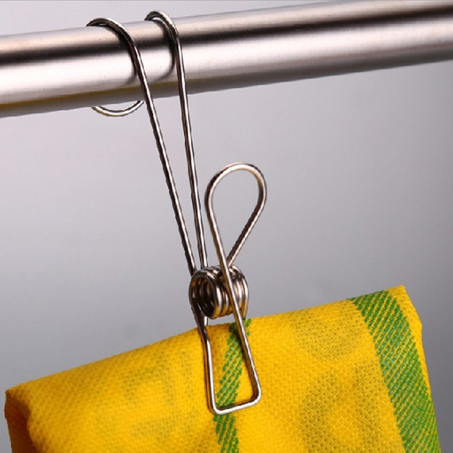무지스타일 후크집게 [다용도 주방걸이 스텐 훅 고리 와이어 클립], 1개, 후크집게 다용도 걸이