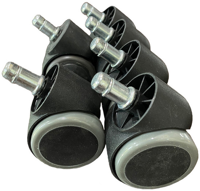 베드연구소 DIY 저소음 우레탄의자바퀴 부품 교체 오발, 그레이, 5개, 5개