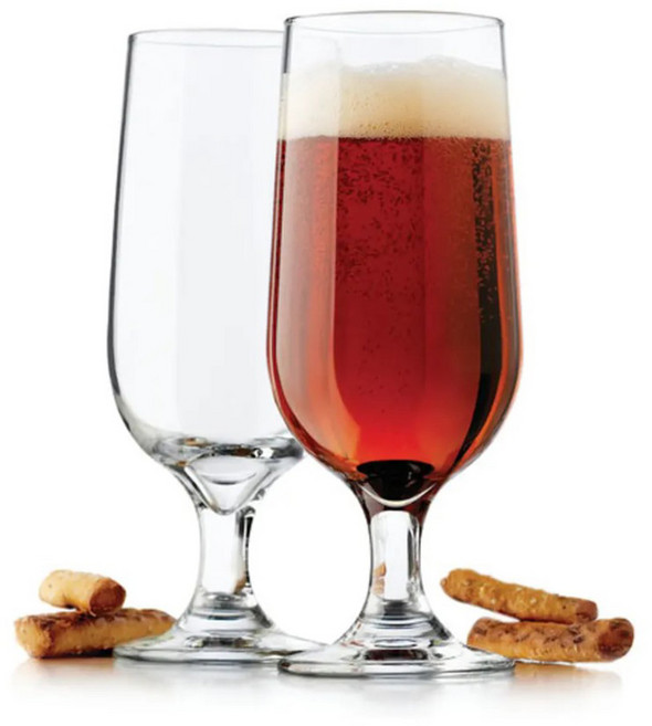 [리비] 엠바시 비어 고블렛 414ml 2P(개) 맥주잔 라떼잔 주스잔 에이드잔 물컵 아이스커피잔 칵테일잔 카페용 준벅 모히또잔 3730 고블렛 프리미엄 글라스