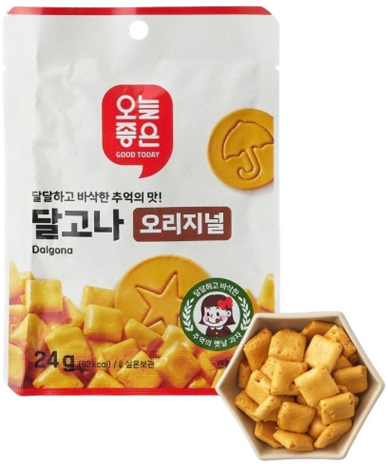 오늘좋은 달고나 오리지널 24g, 1개