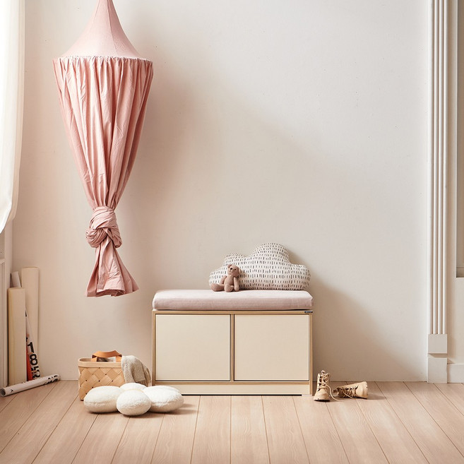 소르니아 카이 아기옷장 베이비장 서랍장, 05. 카이 800벤치수납장(방석제외), 아이보리, 1단