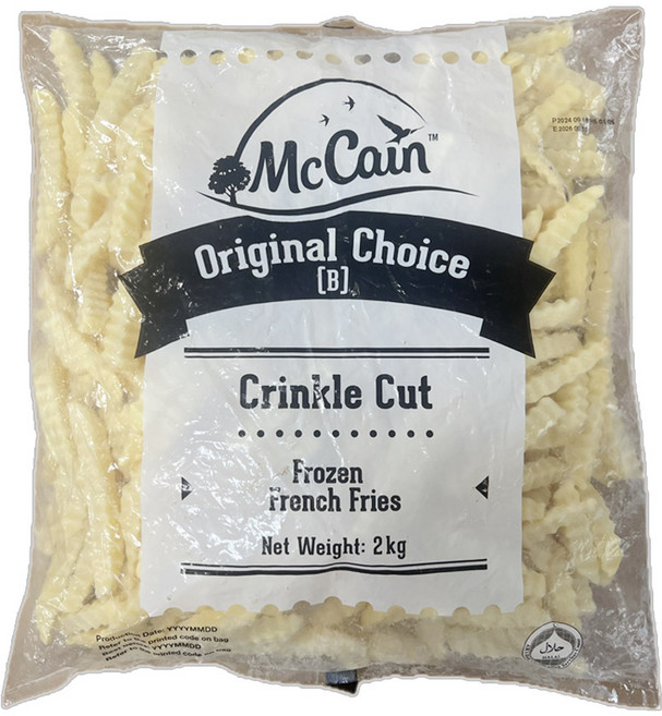 맥케인 냉동 크링클컷 주름감자 2kg, 1개