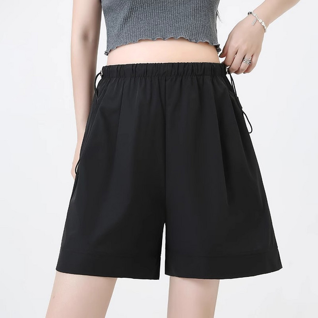 【無託腹薄款】孕婦短褲 山本褲 闊腿褲 五分褲 休閒褲 外穿短褲 夏季薄款 抽繩可調節 高腰舒適 孕期日常穿搭
