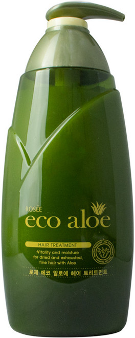 로제 에코 알로에 헤어 샴푸/린스/트리트먼트/컨디셔너/바디워시/바디로션, 760ml, 1개