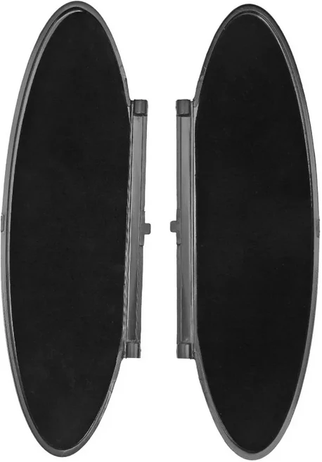 포르쉐 911 996 / 박스터 카이맨 99670142102 교체용 블랙 차량용 선바이저 내부 화장 거울 커버 2개, 01 2PCS