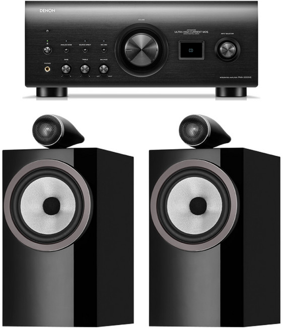 데논 PMA-3000NE + B&W 705 S3 하이파이 오디오, Silver, 705 S3(White)