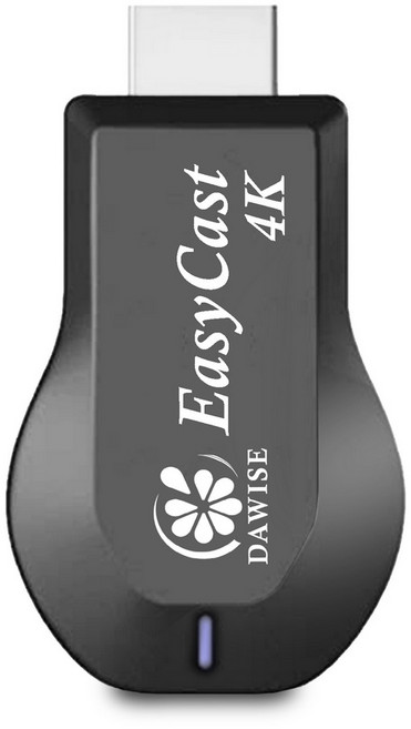EasyCast雙頻5G全自動無線HDMI影音電視棒, 1個, 黑