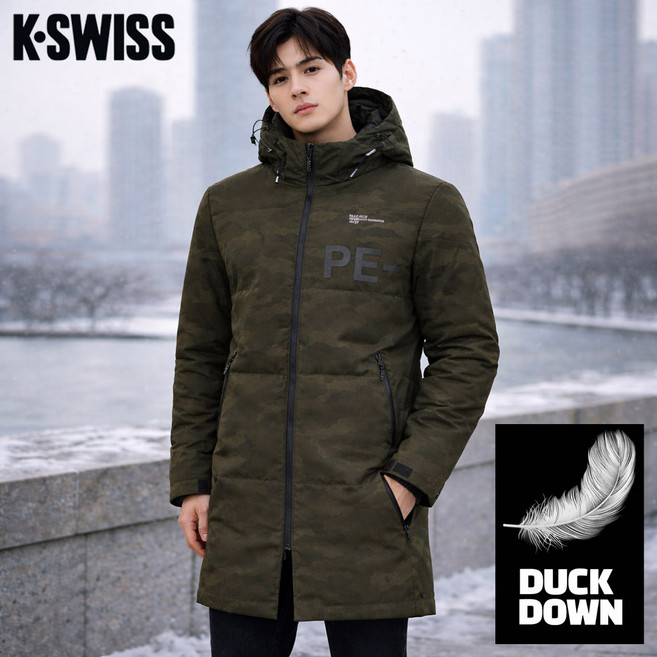 케이스위스 남녀공용 밀리터리 슬림핏 덕다운 점퍼 4220JD401